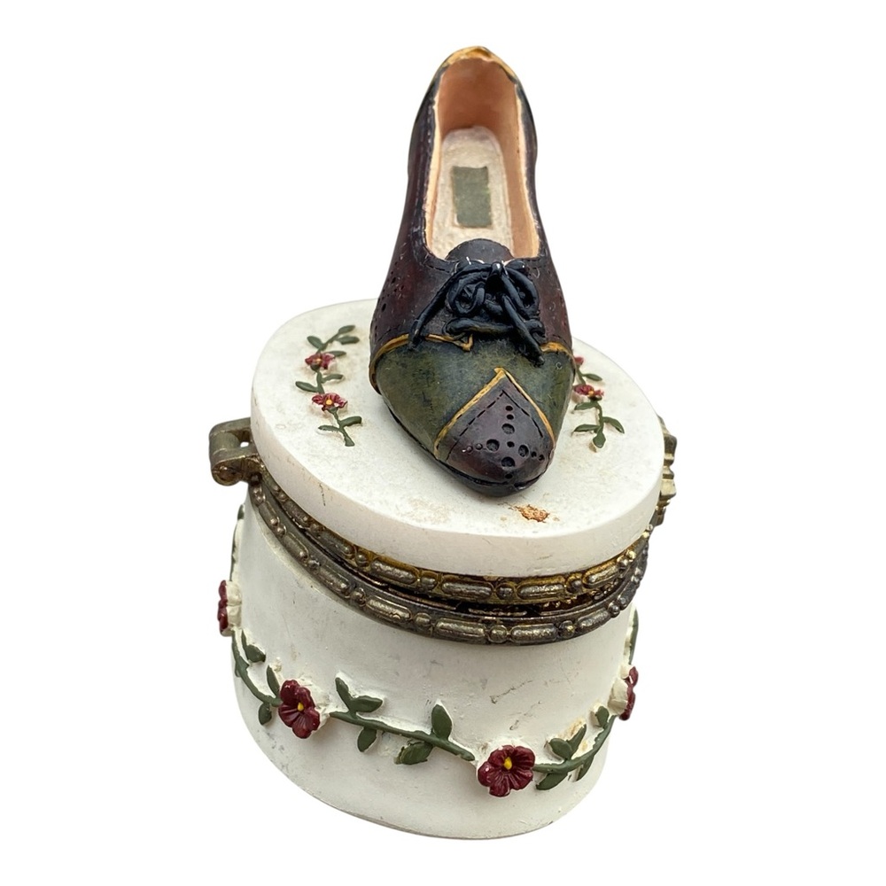 Vintage Willow Hall Oval Ceramic Shoe Trinket - Picture 7 of 13